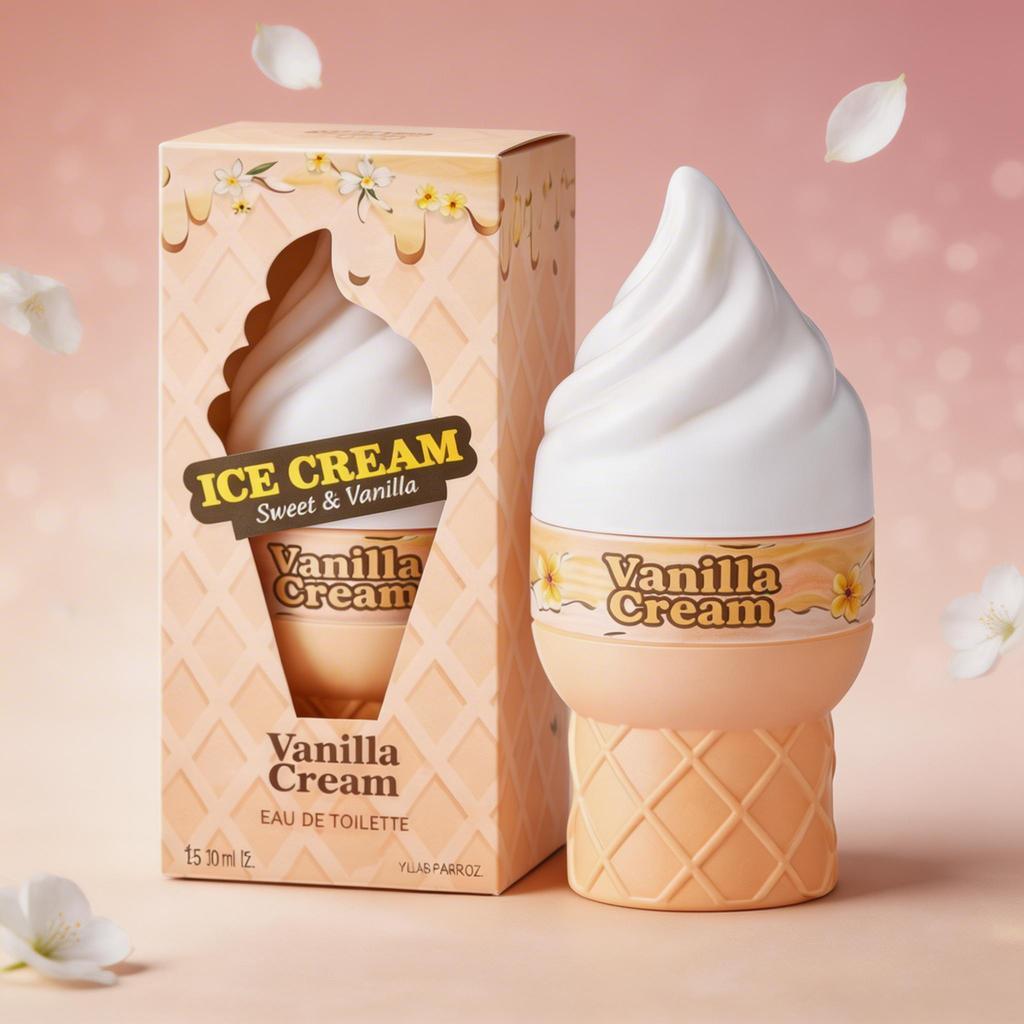 Perfume Vanilla Cream Ice Cream | Feminino | Aroma Gourmet com Creme e Íris | Presente Especial-ep em Oferta na Shopee