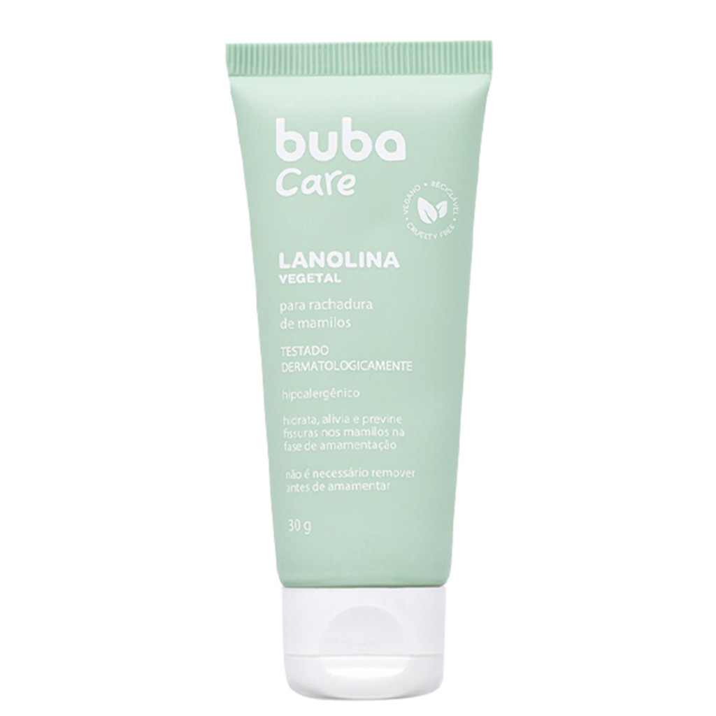 Pomada Lanolina Vegetal Buba Care 30g em Oferta na Shopee