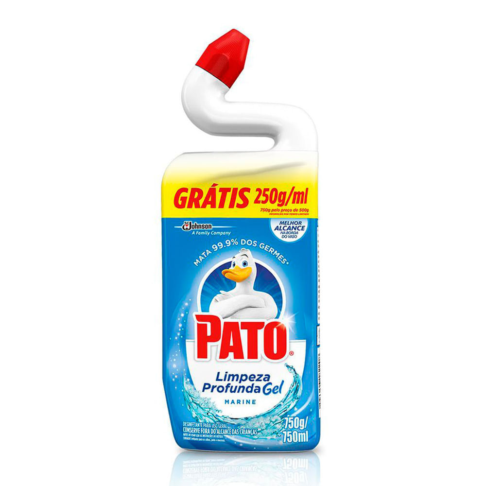 Pato Limpador Sanitário Marine Leve 750ml Pague 500ml em Oferta na Shopee