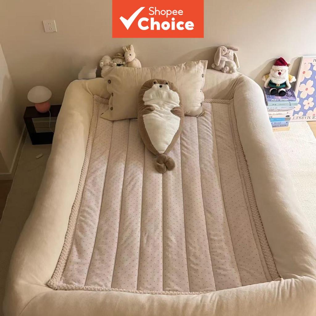 Cama totalmente fechada, altamente elástica para humanos e cães; colchão gigante de saco de feijão; cama de solteiro