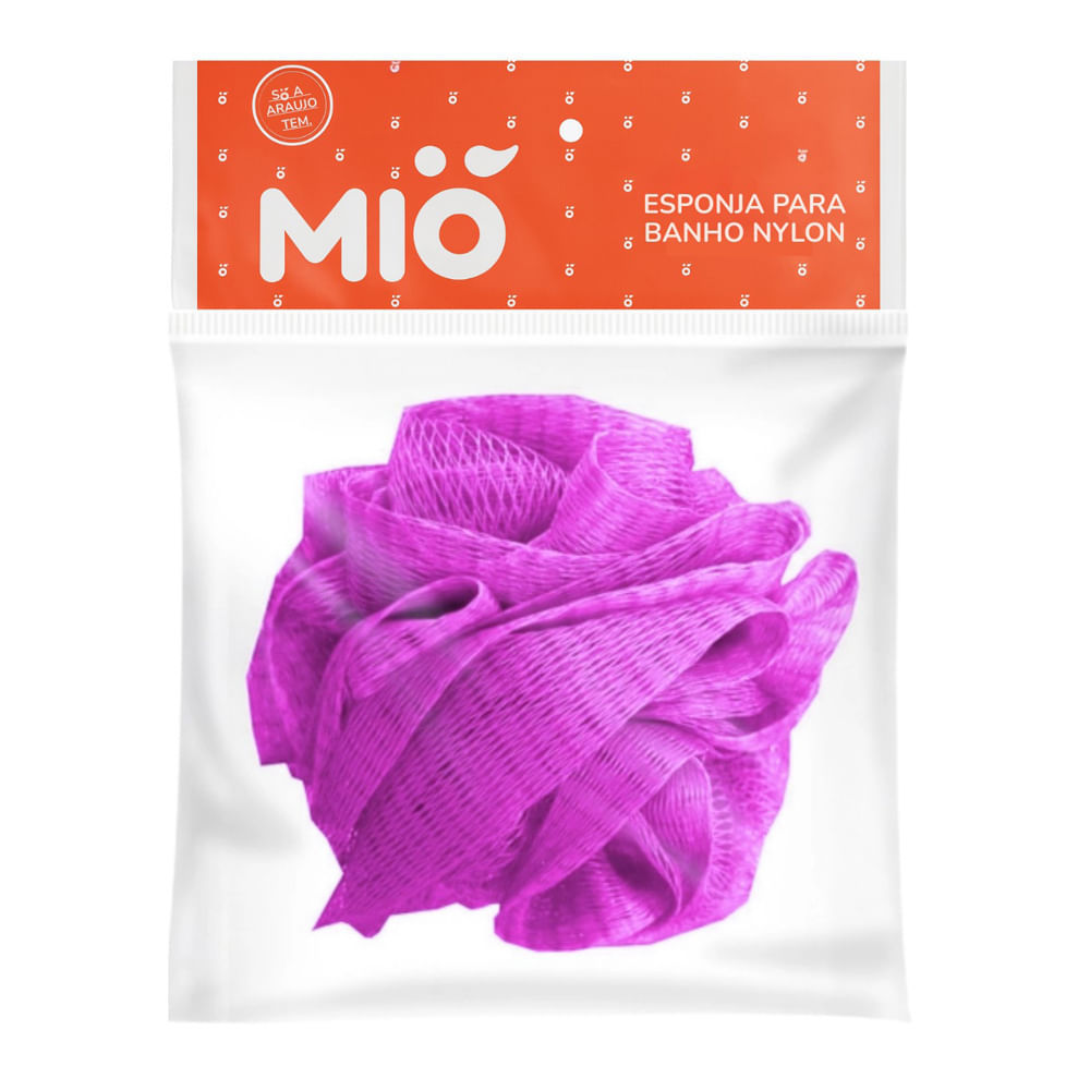 Esponja de Banho Nylon Mió Cores Sortidas 1 Unidade em Oferta na Shopee