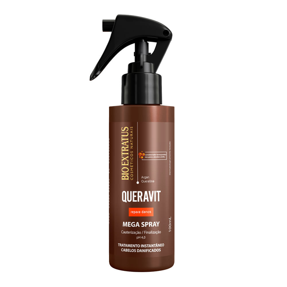 Mega Spray Bio Extratus Queravit Repara Danos Cabelos Danificados 100ml em Oferta na Shopee