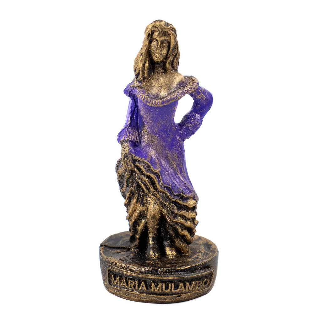 Escultura Maria Mulambo Roxa Vintage em Resina 10 cm em Oferta na Shopee