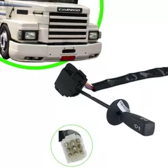 Chave do Limpador Parabrisa Scania 112 / 113 - Painel Reto - 2 velocidades (330982)