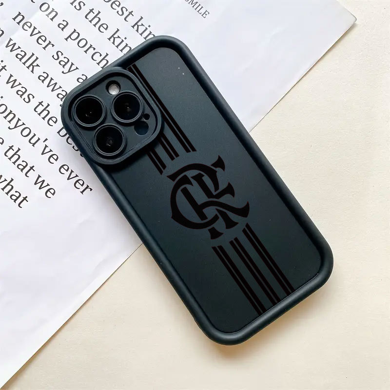 Emblema Do Flamengo Silicone Anti Queda Capinha capa Adequado Para Redmi 9A 13C 14C Nota 10 11 12S 13 PRO POCO X6 X3 X4
