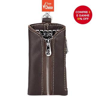 Magidon Organizador De Chaves De Couro Genuíno 6 Ganchos Com Porta-Camada De Moedas Carro em Oferta na Shopee