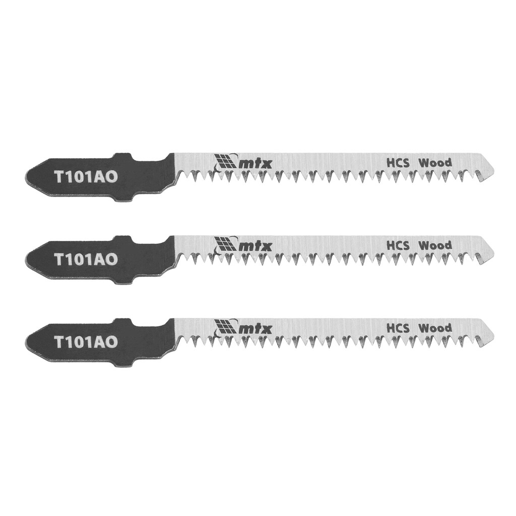 Lâmina para Serra Tico-Tico Aço Carbono Encaixe Bosch T101AO 50 x 1,4mm 3 Peças MTX