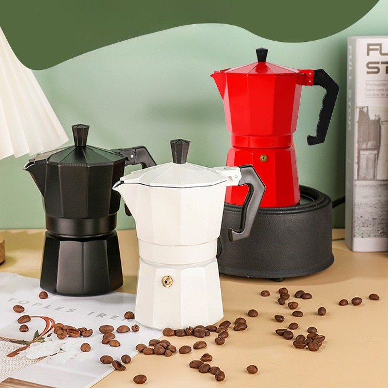 Cafeteira Italiana Alumínio 3/6/9/12 Xícaras Aço Decorada Top Cafeteira Rápida