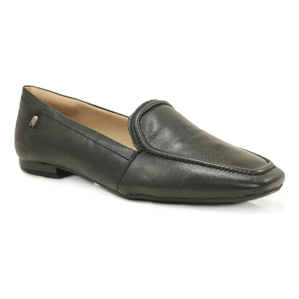 Sapato Loafer Feminino Neftali Couro Vegetal Confortável Elegante Casual Moda Feminina Dia a Dia