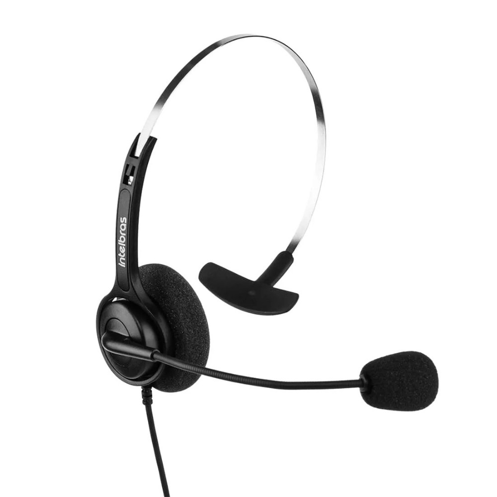Headset Intelbras Chs 40, USB, Mono, Espuma e Microfone