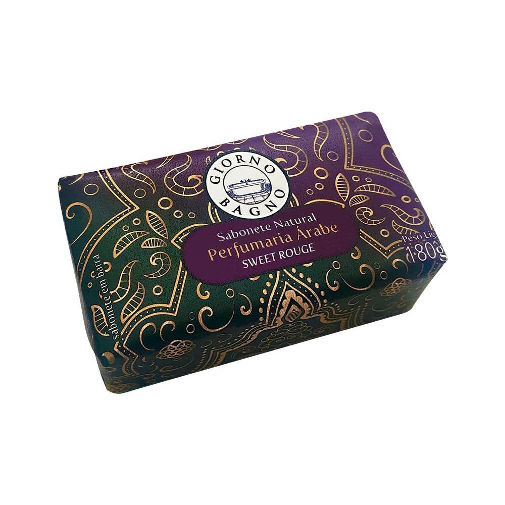 SABONETE EM BARRA GIORNO PERFUMARIA ARABE SWEET ROUGE 180GR em Oferta na Shopee