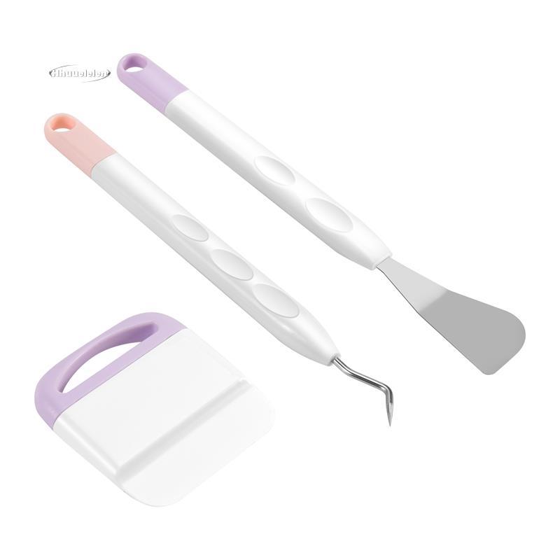 3 Pçs Ferramentas De Capina De Vinil , Ferramenta Para Com Gancho Weeder Perfuração Kit De Alegria