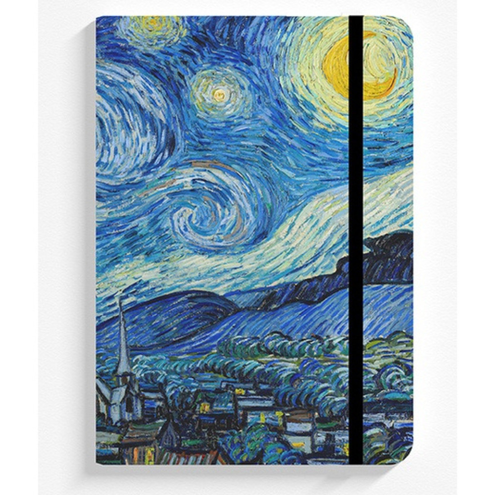 CAderno Sketchbook para desenho Capa dura obras de arte Van Gogh - Monet - Vermeer - Botticelli