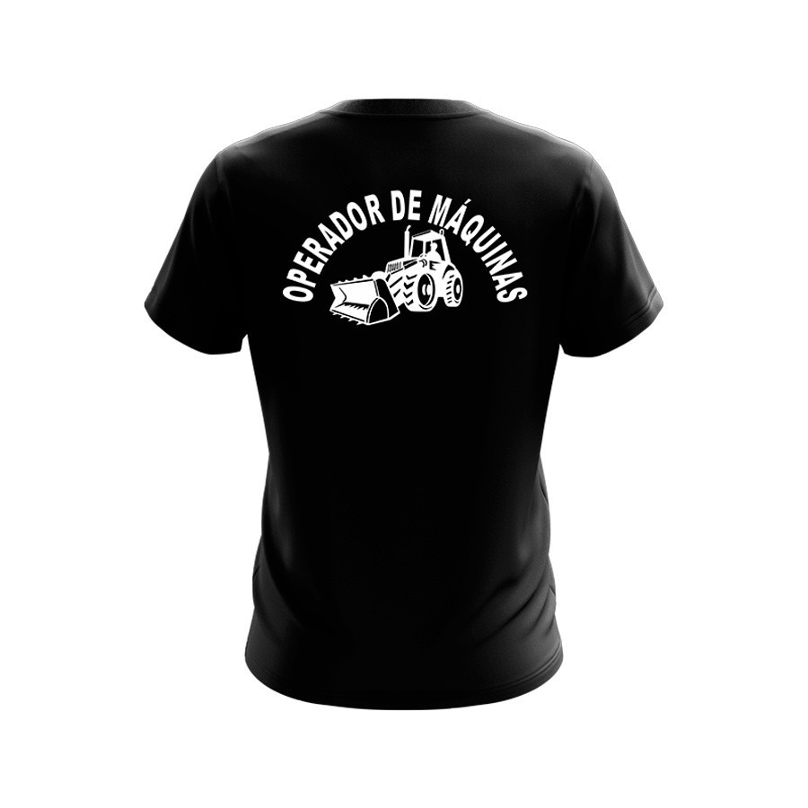 Camiseta Operador de Máquinas Trator Uniforme Profissional Serviço Boots