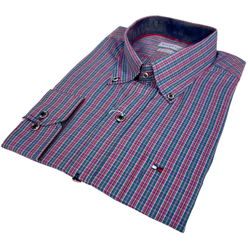 Camisa Masculina Country Xadrez Manga Longa Western Rodeo Ok