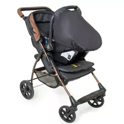 Carrinho Romano Preto Cobre G22 com Bebê Conforto Grid Galzerano