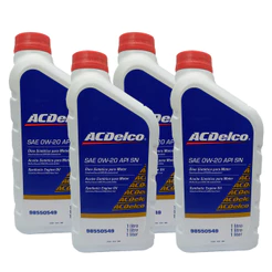4L Óleo Motor Sintético SAE 0W20 API SN ACDelco 98550549