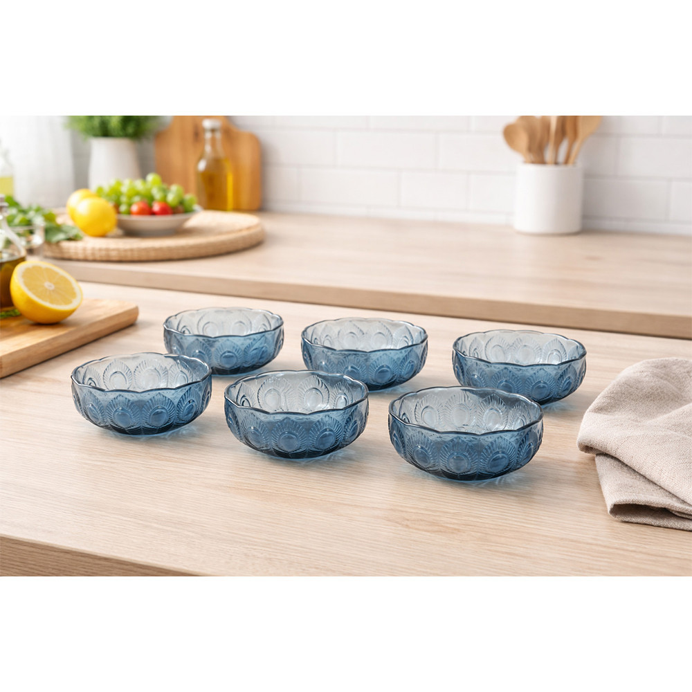 Conjunto de Tigelas de Vidro para Sobremesa 280ml 6 Peças La Vittra
