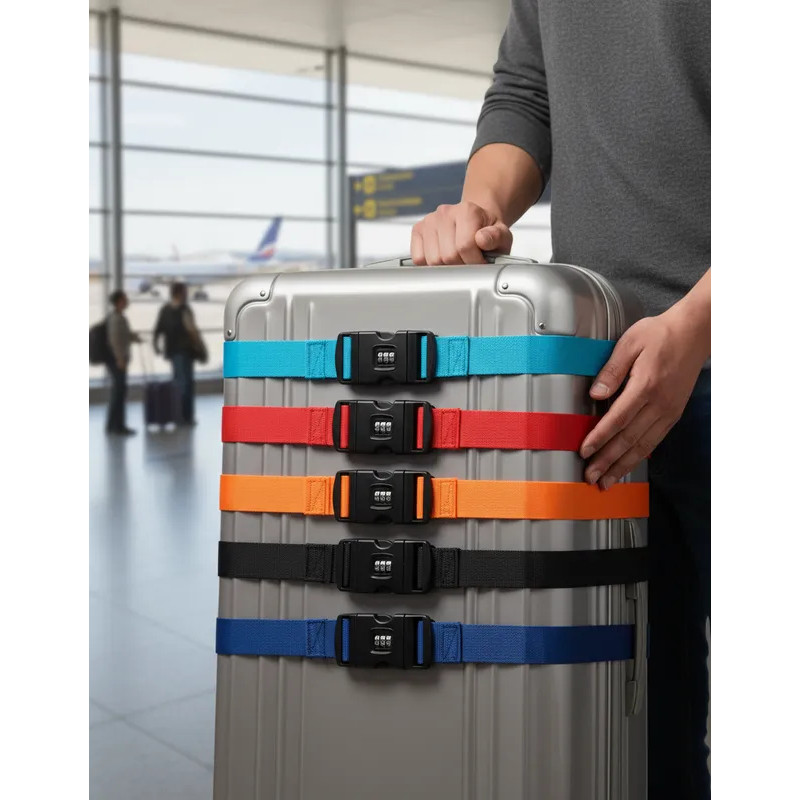 Cinta Fita Para Mala De Viagem Ajustável Com Senha Segurança em Oferta na Shopee
