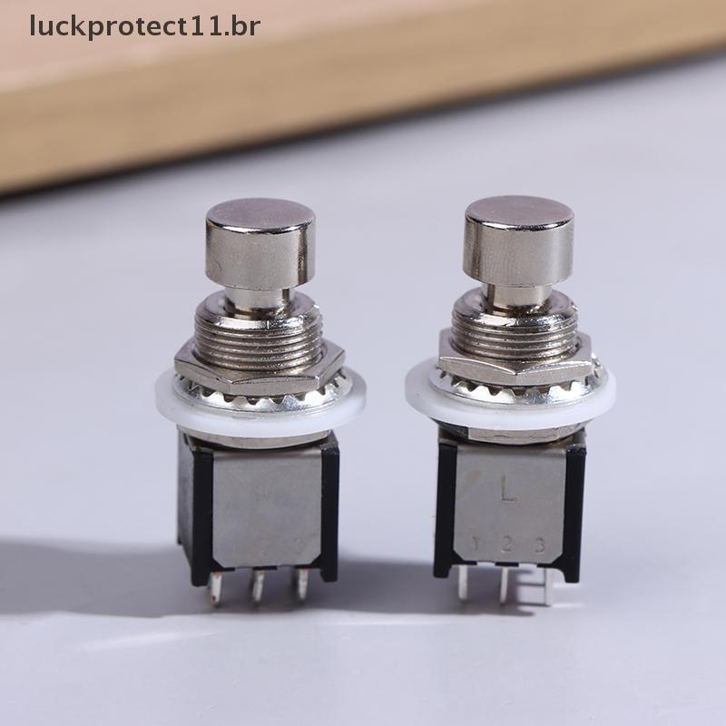LTBR DPDT Travamento Momentâneo Liga/Desliga Pedal De Efeitos De Guitarra Stomp Box 6Pin Botão De Parada De Emergência P