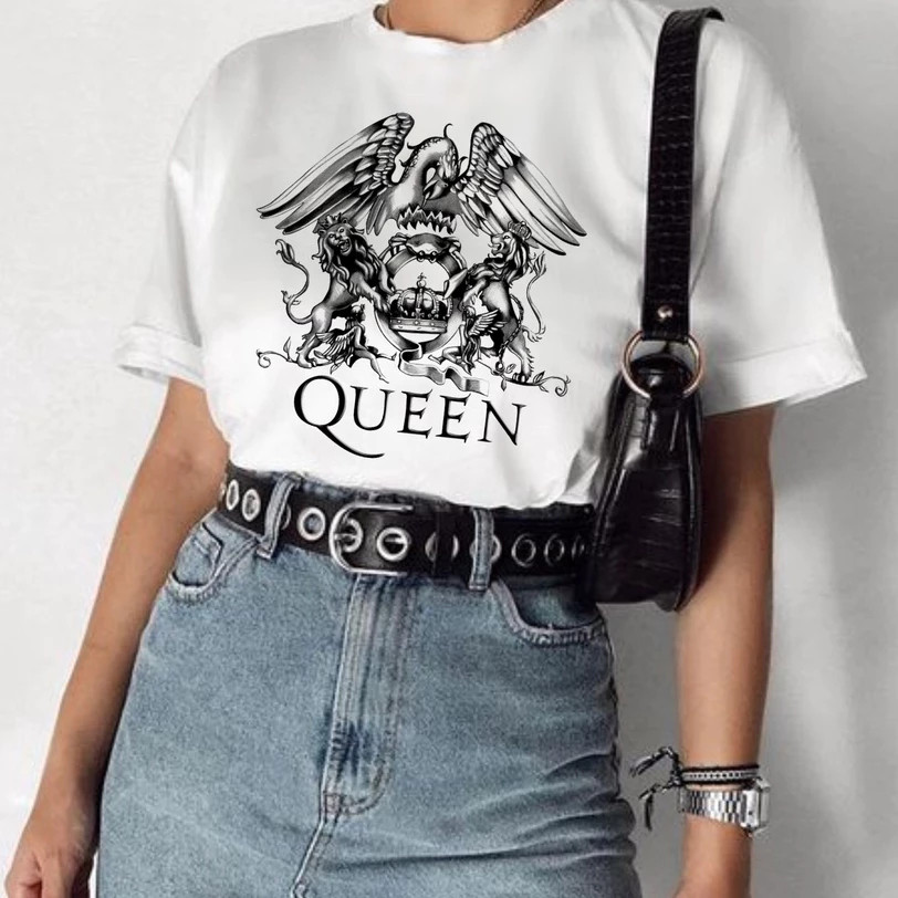 Camiseta Unissex rock banda guns n roses bon jovi acdc kiss pink floyd branca Camisa 100% Algodão