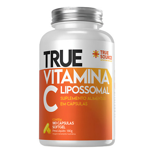 Vitamina C Lipossomal 1000mg 180 Cáps Softgel True Source Vitamina C Lipossomal 180 Caps