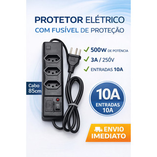 Filtro de Linha 3 e 4 TOMADAS EXTENSÃO ELÉTRICA INMETRO