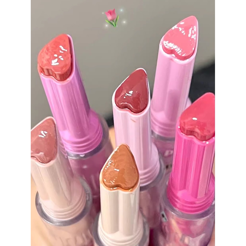 Flor lolia sólido brilho labial monstro Meria creme labial esmalte primeiro beijo vara batom caneta 04 flor lolia 06