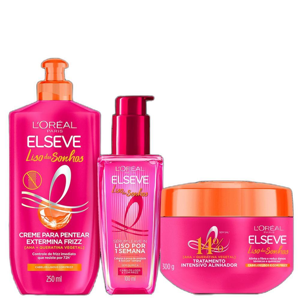 Kit Elseve Liso dos Sonhos Treatment (3 Produtos)
