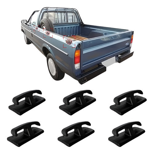 Gancho Travar Corda Caçamba Ford Pampa  F1000 F100 06 Unid.
