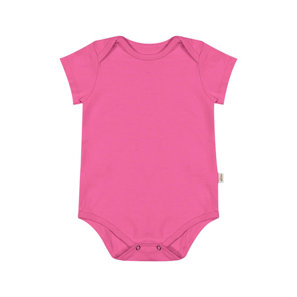 Body Bebê Unissex Básico Elian Rosa em Oferta na Shopee