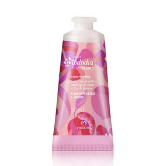 Creme Nutritivo para as Mãos Tododia Flor de Pêssego e Jasmim 50ml Natura
