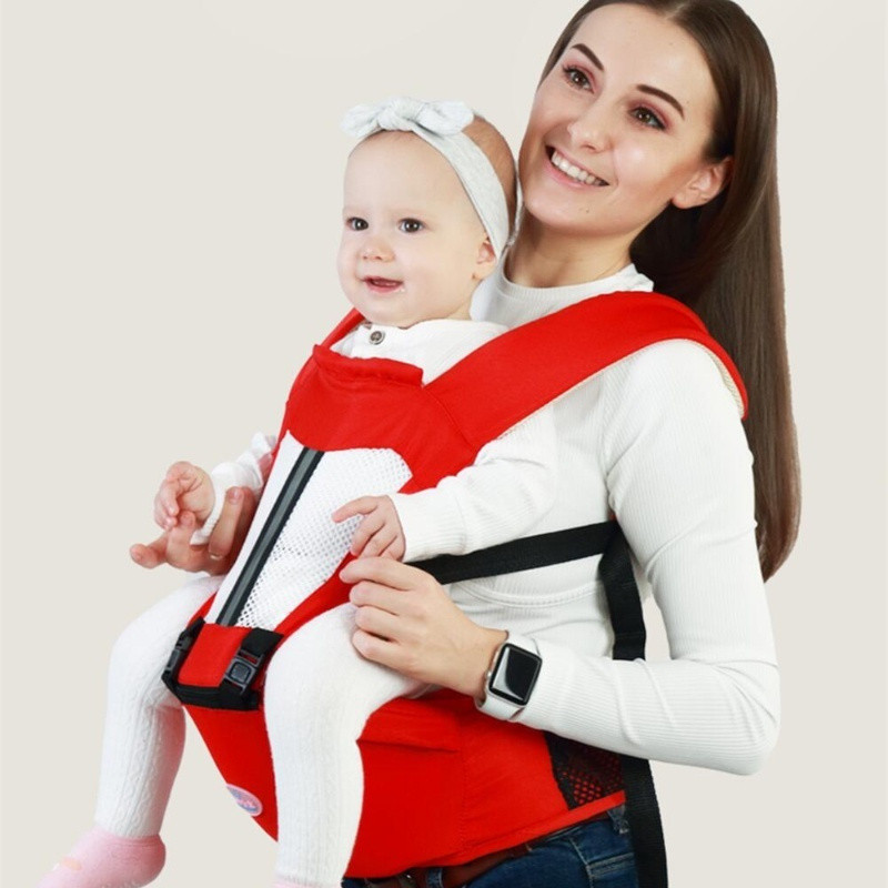 Porta-bebê ergonômico com assento multifuncional e função de envolvimento, adequado para todas as estações, modelo unive