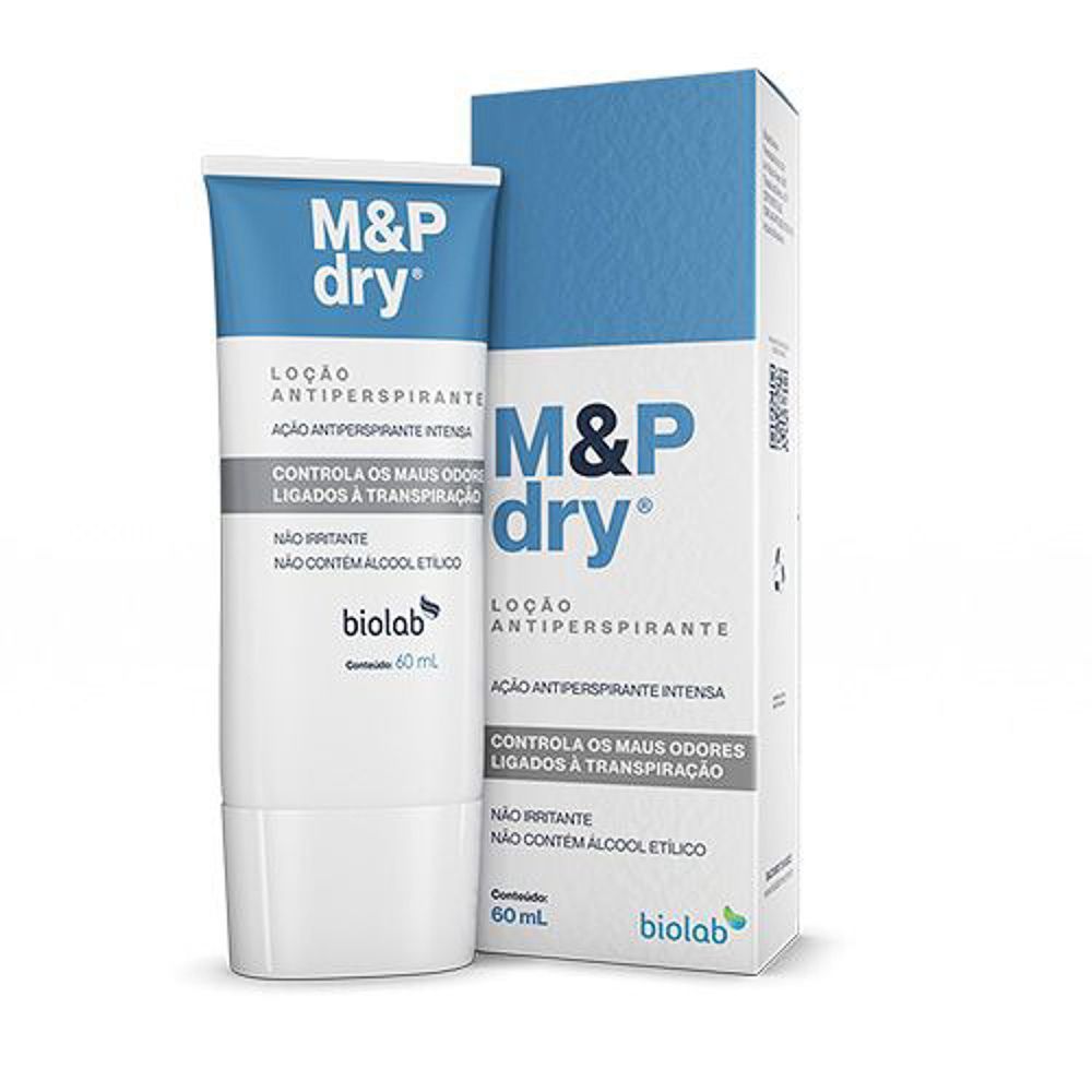 Desodorante M&P Dry para Mãos e Pés Loção 60ml