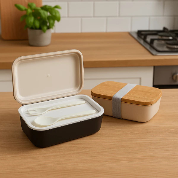 Kit Marmita Pote Conserva Refeição Trabalho Escola Talheres Colher Garfo Porta Comida Lancheira