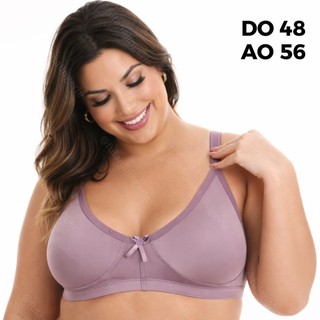 PROMOCAO Sutiã Sem Bojo De Sustentação Reforçado Alça Larga Plus Size - Sutia Plus Ads