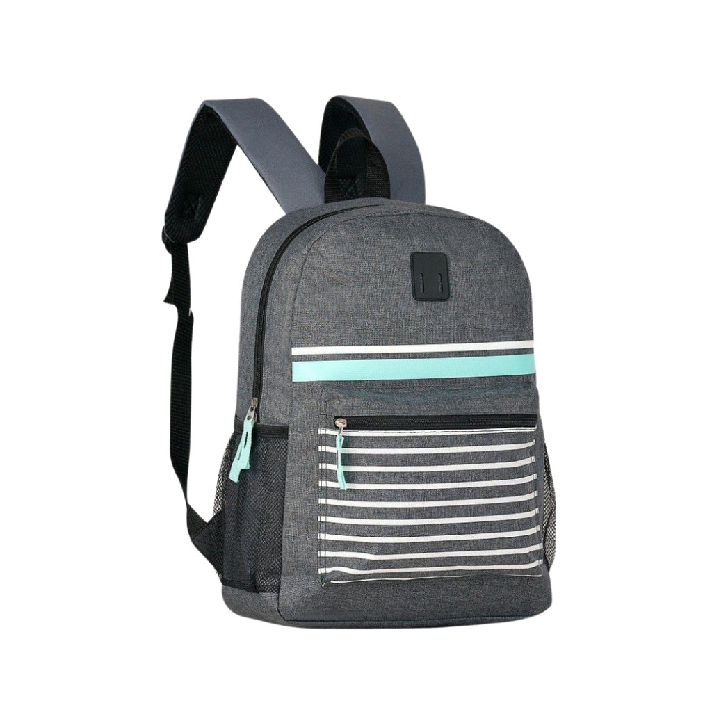 Mochila Bolsa De Costas Masculina Listrada Escolar Para Faculdade E Trabalho Moderna Espaçosa Resistente Uso Diário Clio