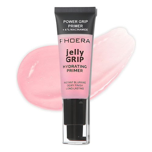 Primer Hidratante Jelly Grip 4% Niacinamida Controla a Oleosidade Exessiva Vegano Hipoalergênico Phoera