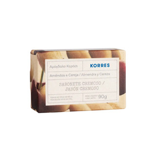 Korres - Cereja & Amêndoa Cremoso - Sabonete em Barra 90g em Oferta na Shopee
