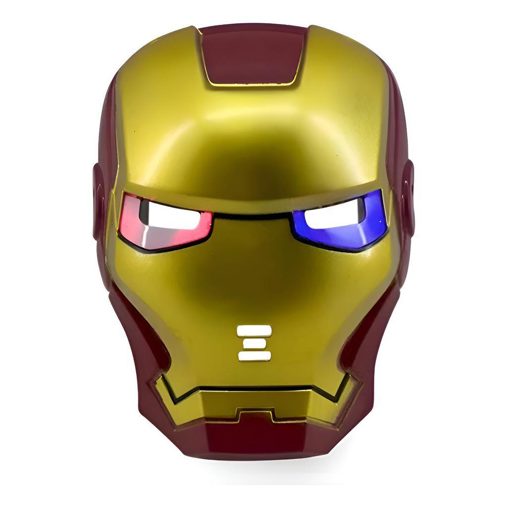 Máscara Infantil Plástico Vingadores Luz Led Homem De Ferro