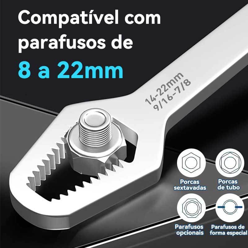 Chave Boca Fixa Aço Universal 8 a 22mm Cabeça Dupla Torx Ferramenta Resistente Multifuncional em Oferta na Shopee