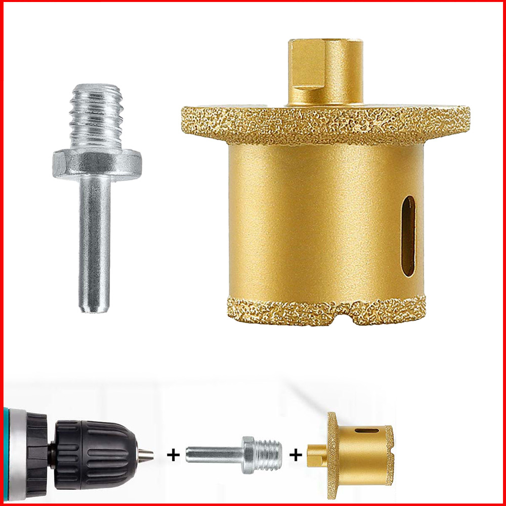 Broca de diamante 40 mm serra furo de abridor de buraco mármore,para telhas cerâmica mármore granito m14 rosca fêmea