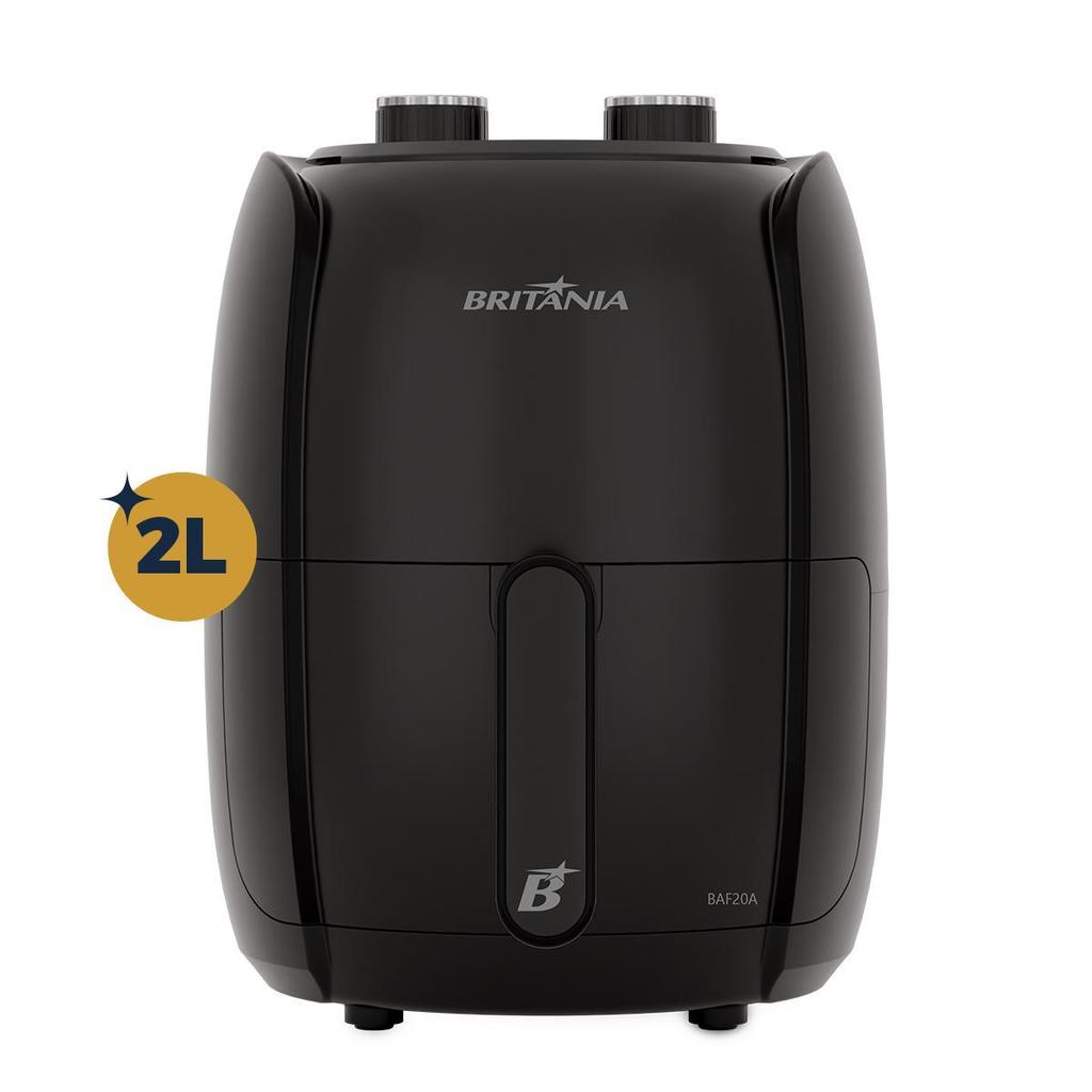 Air Fryer Britânia Compacta 2L 1000W Sem Óleo BAF20A em Oferta na Shopee