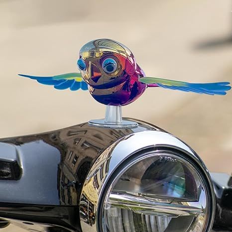 Acessório Passarinho Que Bate Asas Para Retrovisor Carro e Moto - Decoração Criativa