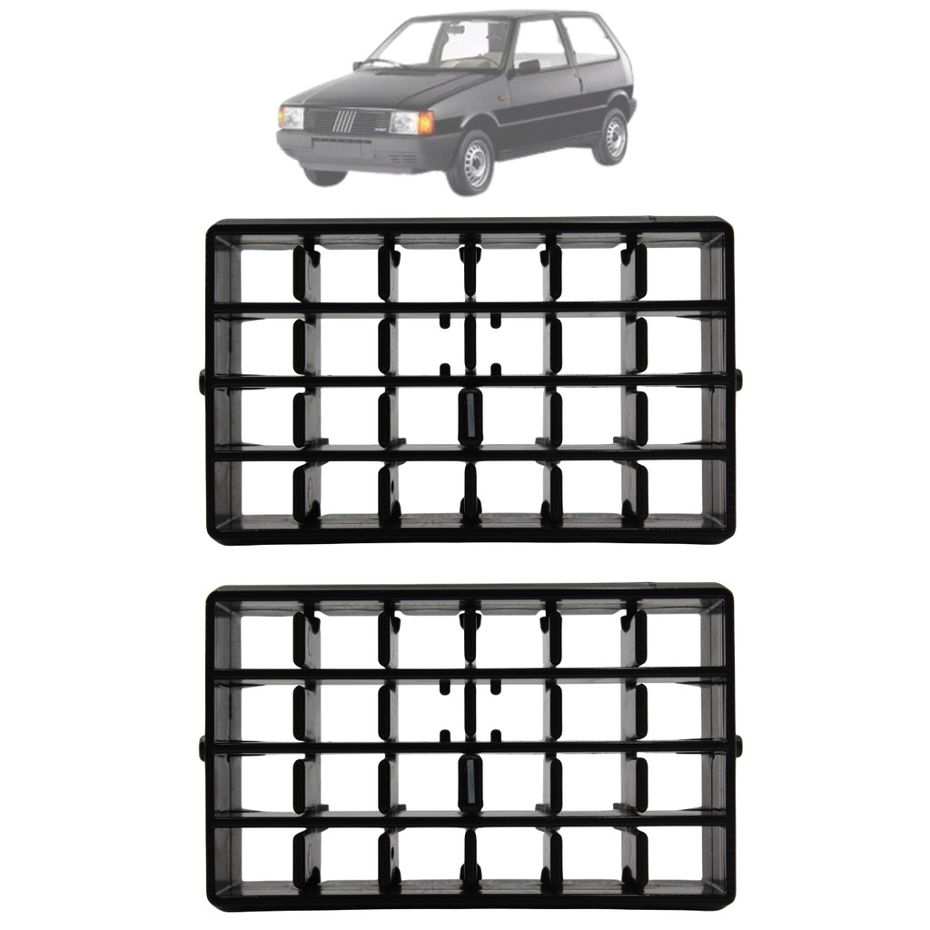 Kit 2 Difusor Saída Ar Uno 1984 85 86 87 88 89 90 91 92 1993