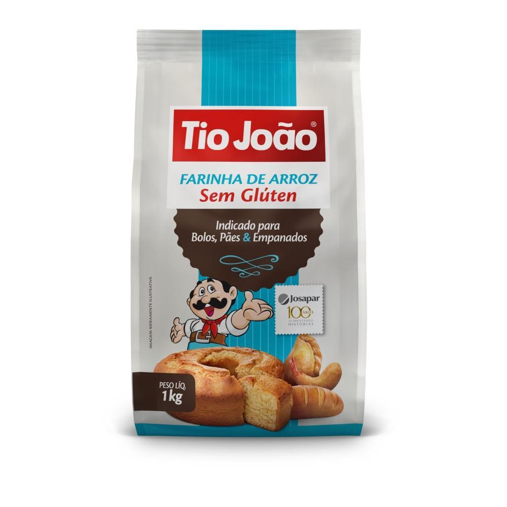 Farinha de Arroz Sem Glúten Tio João 1kg em Oferta na Shopee