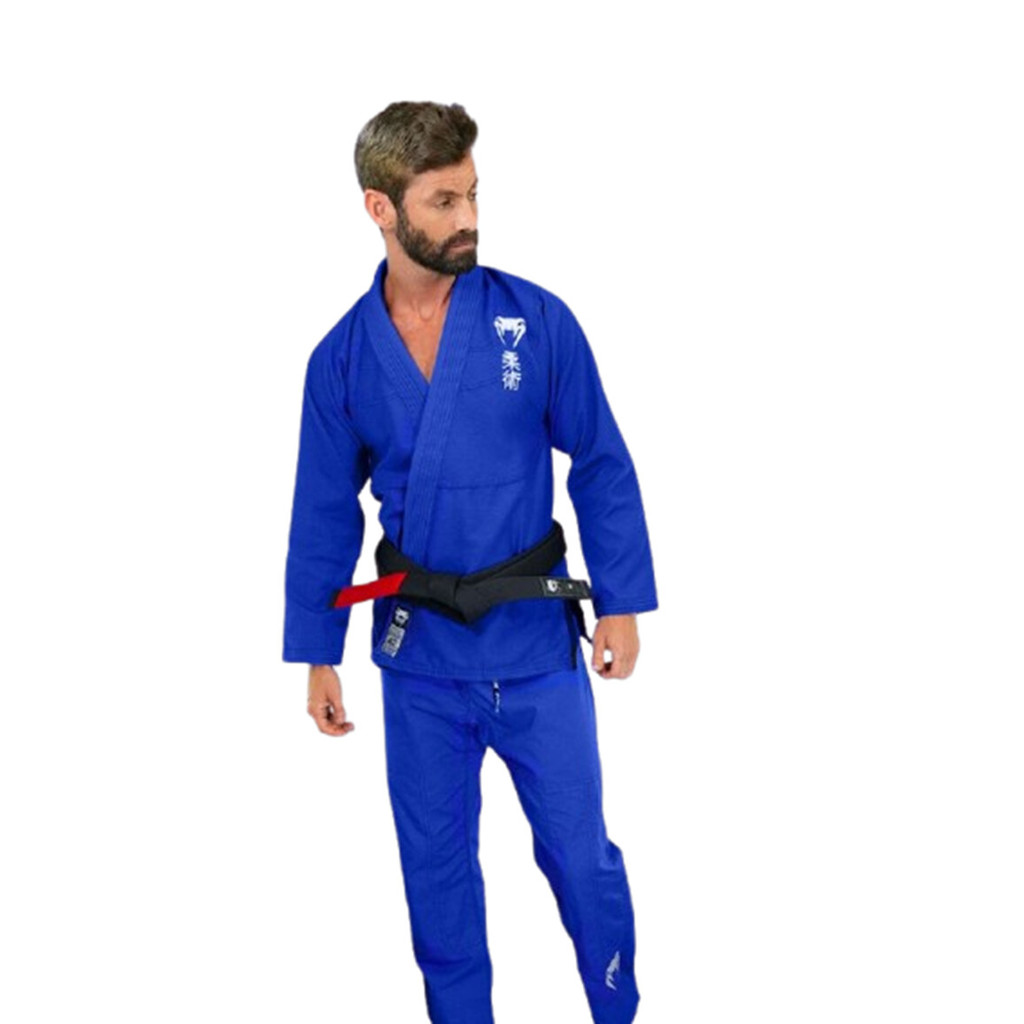 Kimono Venum Jiu Jitsu Contender Ultralight 100% Algodão JJB Azul em Oferta na Shopee