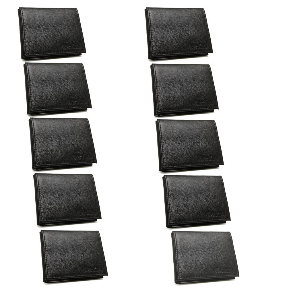 Kit 10 Carteira Masculina Couro Em L Plasticos Internos Porta CNH Cartoes e Cedulas Revenda Atacado