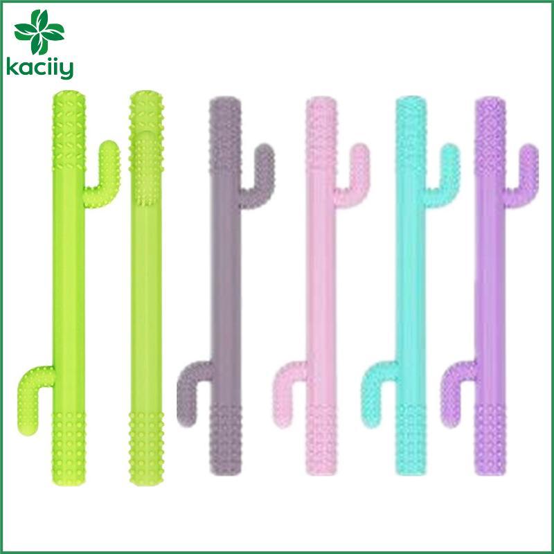 Tubo mastigável infantil massageador dental, ferramenta sensorial para treino de fala e autismo
