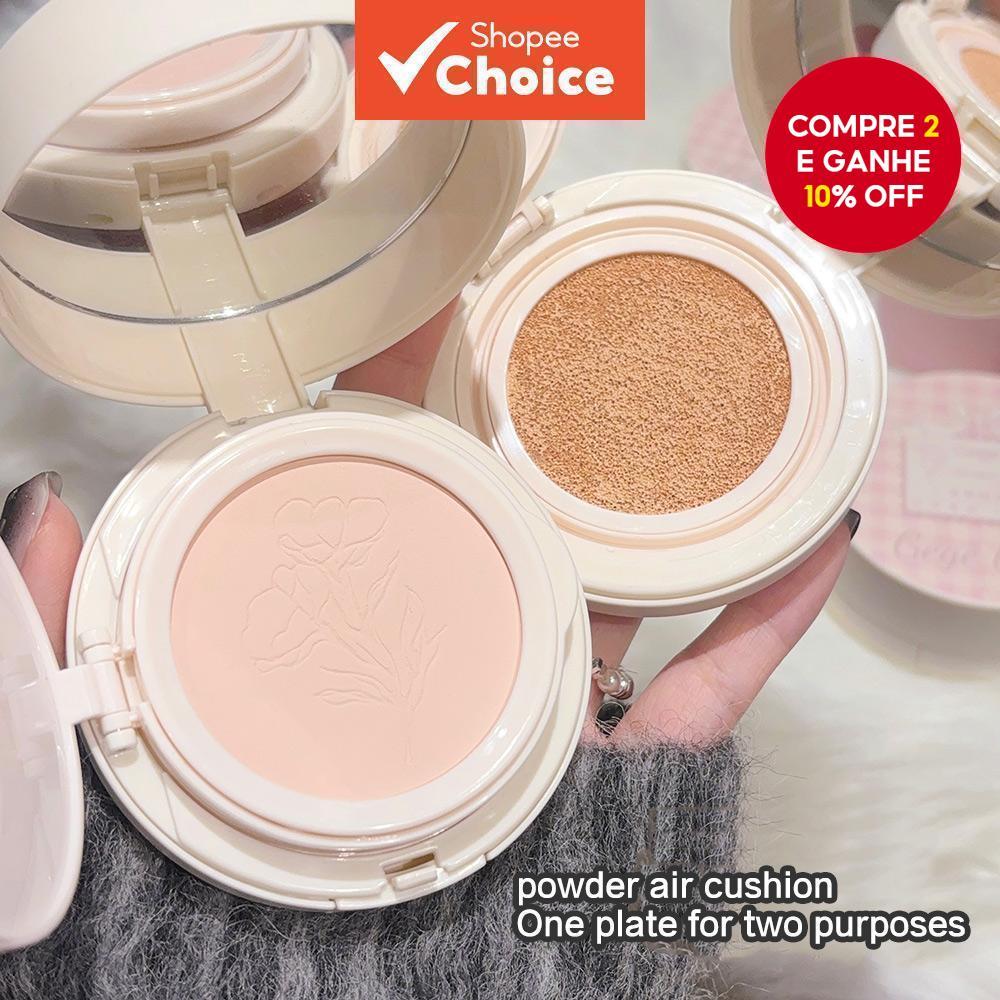 Gege Bear Fundação Configuração Pó 2 Em 1 Facial BB Creme Almofada De Ar À Prova Dwaterproof Água Com Espelho Viagem em Oferta na Shopee